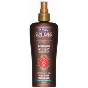 סאן אנד קאר – שמן אגוזים משזף SPF6 200 מ״ל