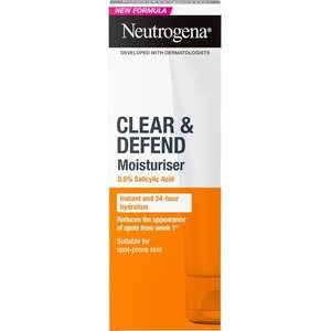 נוטרוג'ינה – קרם לחות לפנים Clear & Defend 50 מ״ל