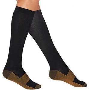 גרבי לחץ אלסטיות נחושת Gav Medic 43-45 שחור