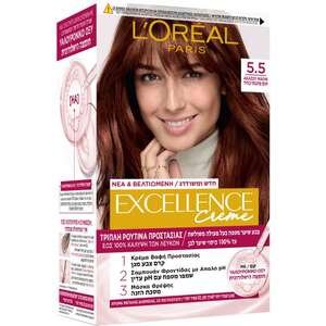 לוריאל – צבע שיער אקסלנס גוון 5.5 חום מהגוני בהיר