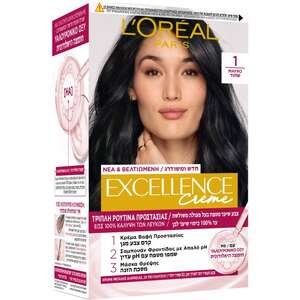 לוריאל אקסלנס – צבע לשיער גוון 1 שחור