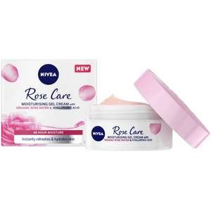ניביאה – קרם לחות Rose Care עם מי ורדים 50 מ״ל