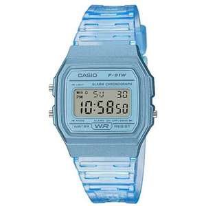 Casio F-91WS-2DF דגם שקוף תכלת