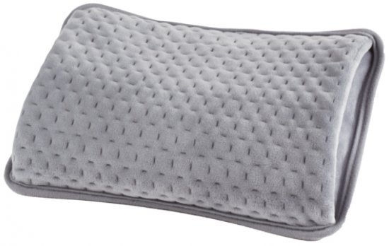 כרית חימום נטענת ומתחממת בצבע אפור