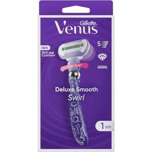 ג׳ילט וינוס – סכין גילוח Deluxe Smooth Swirl לנשים + ידית