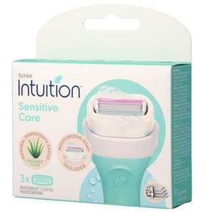 שיק – סכיני גילוח לאינטואישן לנשים (3 יחידות)