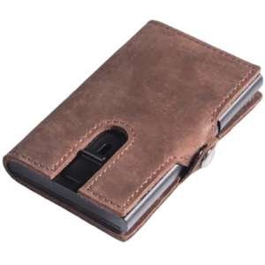 ארנק Automatic Leather Popup חום כהה