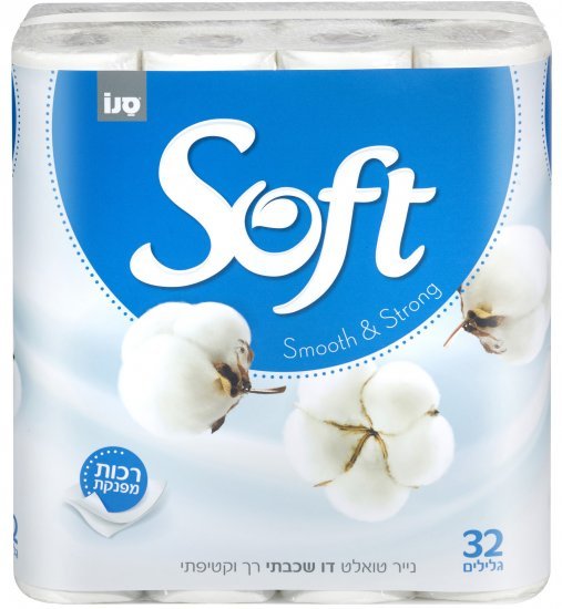 נייר טואלט דו שכבתי סנו סופט – 32 גלילים