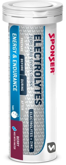 טבליות אלקטרוליטים בטעם פירות יער ספונסר – 10 טבליות