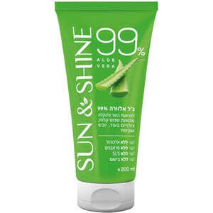 סאן אנד שיין – ג'ל אלוורה טבעי 99% 200 מ״ל