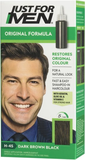 שמפו לצביעת שיער לגברים חום כהה H-45 Just For Men