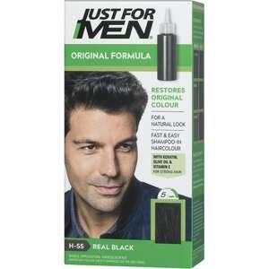 ג׳אסט פור מן – שמפו לצביעת שיער גברים H55 שחור