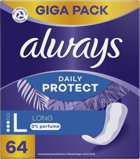 מגני תחתון Daily Protect ללא בישום Always – 64 יחידות