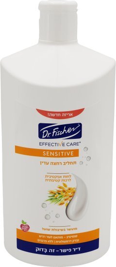 תחליב רחצה עדין עם שיבולת שועל ד״ר פישר – 2 ליטר