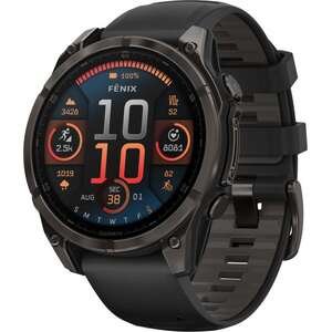 Garmin Fenix 8 AMOLED Sapphire 47mm – אפור DLC
