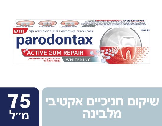 משחת שיניים לשיקום חניכיים והלבנה פרודונטקס – 75 מ״ל