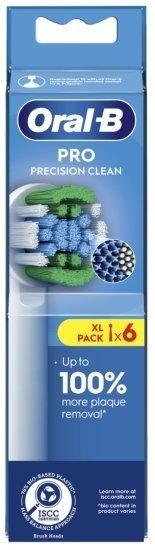 ראשים פרו פריסיז׳ן קלין למברשת שיניים חשמלית אורל-בי – 6 יחידות