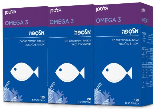 מארז שלישיית אלספה אלטמן – 390 כמוסות