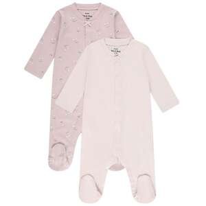 זוג אוברולים ארוכים לתינוק Minene ורוד מודפס