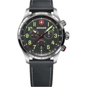 שעון גברים Wenger Terragraph Chrono – רצועת עור שחור