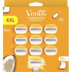 ג׳ילט וינוס – סכיני גילוח Comfortglide לנשים (10 יחידות)
