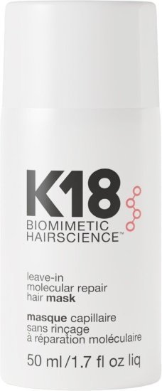 מסכה ללא שטיפה לשיקום שיער K18 – 50 מ״ל