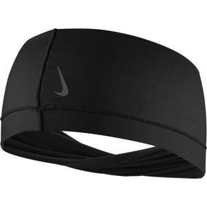 סרט ראש אלסטי רחב Nike שחור