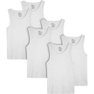 מארז 6 גופיות סבא Pulliez XXL לבן