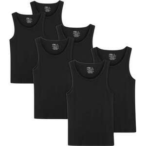 מארז 6 גופיות סבא Pulliez גברים L שחור