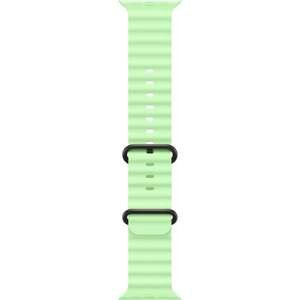 רצועת Ocean Band ל-Apple Watch 49mm – ירוק ניאון מידה One Size