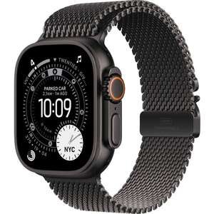 Apple Watch Ultra 3 49mm GPS + Cellular Black Titanium עם רצועת Black Titanium Milanese Small