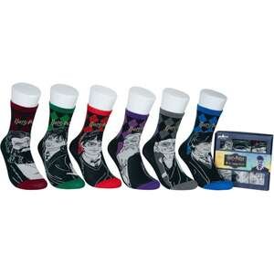 מארז 6 גרביים Pulliez דגם הארי פוטר פרצופים