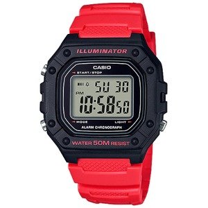 Casio W218H4BVDF דיגיטלי – אדום/שחור