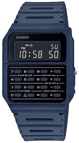 שעון יד דיגיטלי עם מחשבון Casio Vintage CA-53WF-2BDF - צבע כחול