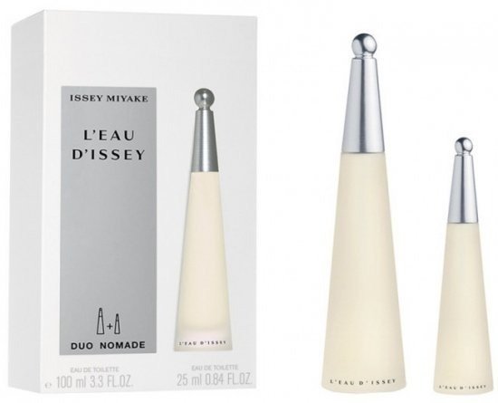 מארז בושם לאישה 100 מ''ל Issey Miyake L'Eau DIssey + בושם 25 מ''ל או דה טואלט E.D.T