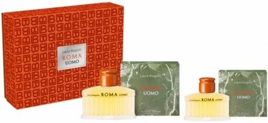 מארז בושם לגבר 125 מ''ל Laura Biagiotti Roma Uomo או דה טואלט E.D.T + אפטר שייב 75 מ''ל