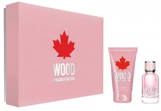 מארז בושם לאישה 100 מ''ל Dsquared2 Wood או דה טואלט E.D.T + קרם גוף 100 מ''ל