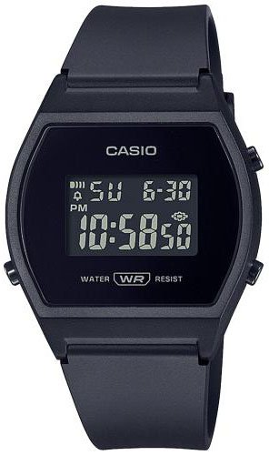 שעון יד דיגיטלי לנשים עם רצועת שרף Casio LW-204-1BDF - צבע שחור