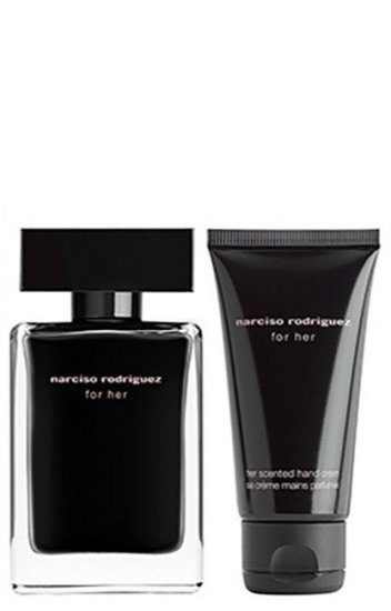 מארז בושם לאישה 100 מ''ל Narciso Rodriguez For Her או דה טואלט E.D.T + בושם 10 מ''ל + תחליב גוף 50 מ''ל