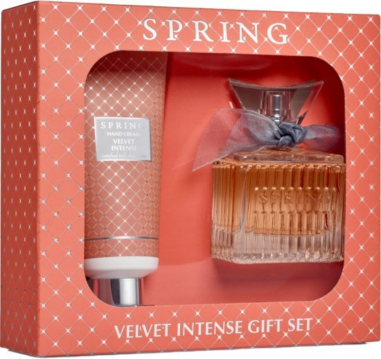 מארז בושם לאישה 75 מ''ל Spring Velvet Intense או דה פרפיום E.D.P + קרם ידים 100 מ''ל