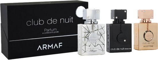 מארז בושם לגבר 3x30 מ''ל Armaf Club de Nuit Sillage + Club de Nuit Intense + Club de Nuit Milestone פרפיום