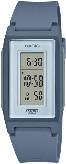 שעון יד דיגיטלי עם רצועת Biomass כחול פסטל Casio LF-10WH-2DF