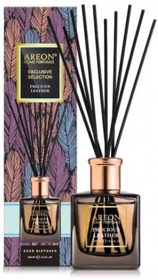 מפיץ ריח דגם Home Perfume Exclusive בניחוח Precious Leather מבית areon - נפח 150 מ''ל