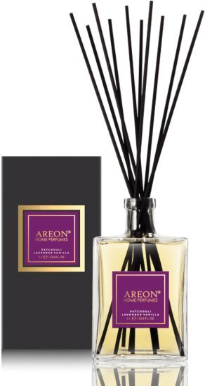 מפיץ ריח דגם Home Perfume Premium בניחוח Patchouli Lavender Vanilla מבית areon - נפח 1 ליטר