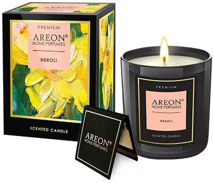 נר ריחני דגם Premium Candles בניחוח Neroli מבית areon - משקל 200 גרם
