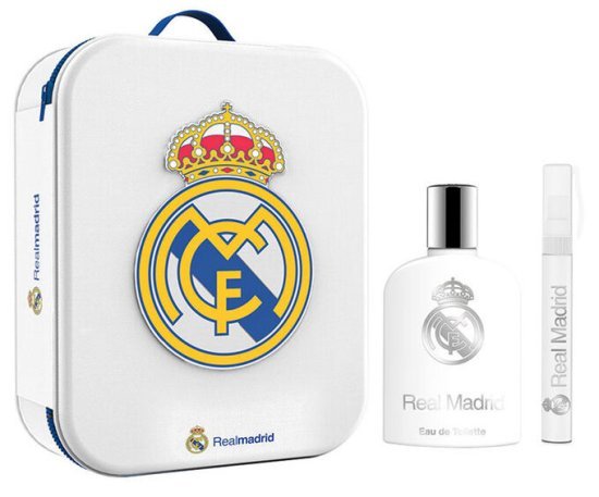 מארז בושם לגבר 100 מ''ל Real Madrid או דה טואלט E.D.T + רול און 10 מ''ל + תיק