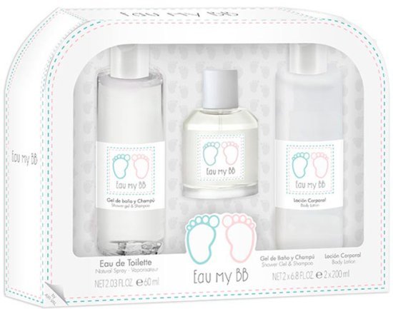 מארז בושם לילדים 60 מ''ל Air Val Eau My BB או דה טואלט E.D.T + ג'ל רחצה 200 מ''ל + תחליב גוף 200 מ''ל