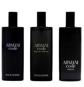 מארז 3 בשמים לגבר 15 מ''ל כל אחד - Giorgio Armani Armani Code - פרפיום / E.D.P / E.D.T