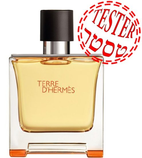 בושם לגבר 75 מ''ל Hermes Terre D'Hermes פרפיום - טסטר