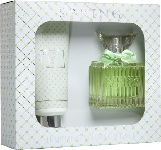 מארז בושם לאישה 75 מ''ל Spring Tempting Nashi או דה פרפיום E.D.P + קרם ידים 100 מ''ל